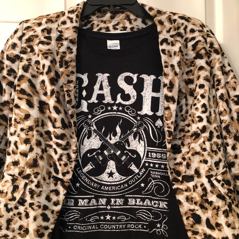 Calvin Klein Leopard Print Blazer - Adorable!